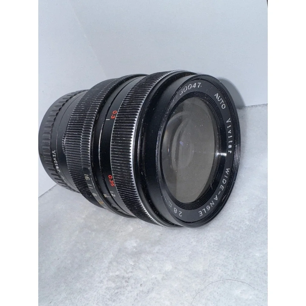 Vivitar Auto 28mm Telephoto Lens VTG Camera Lens W/Auto Focus TeleConverter 2x1